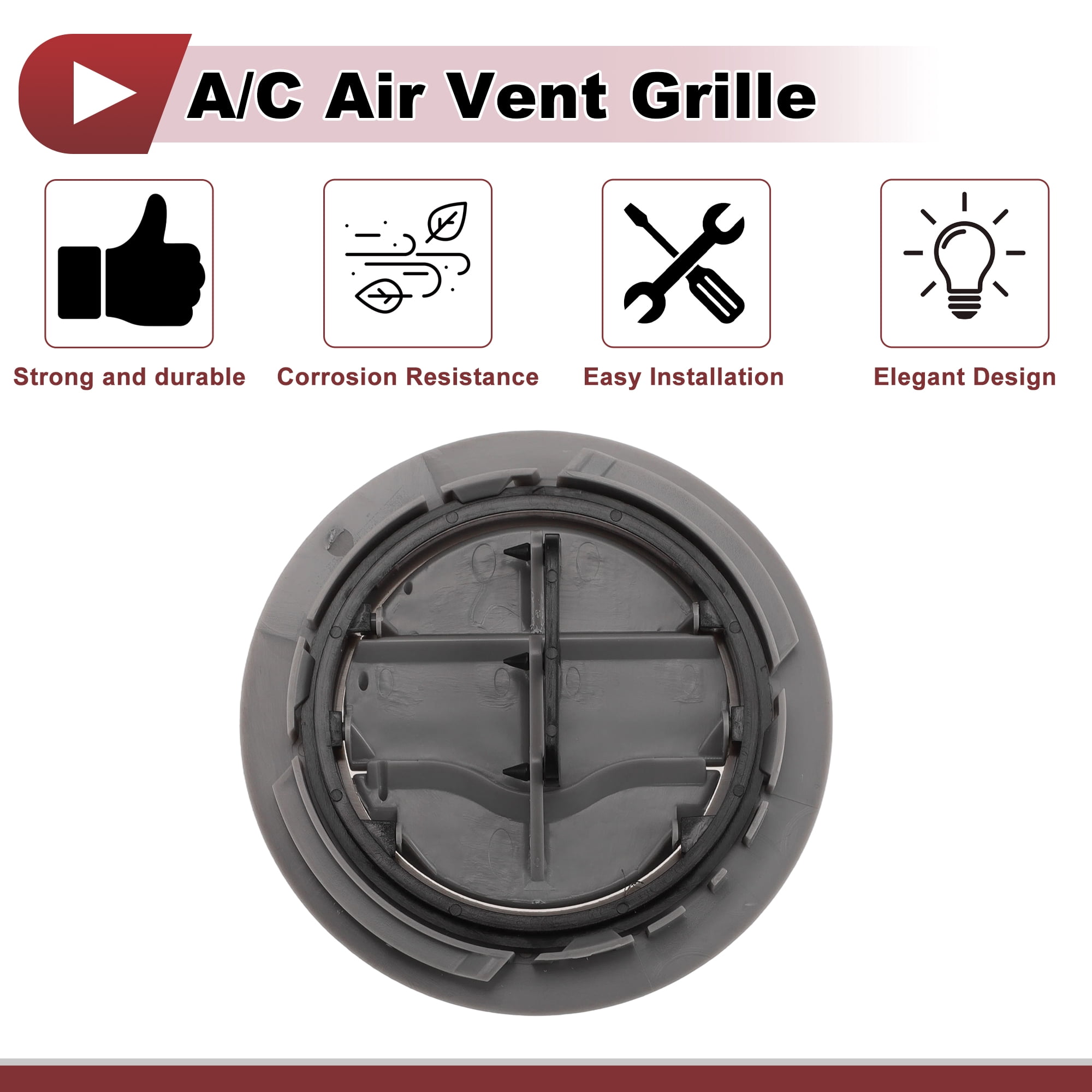 Unique Bargains Roof Air Vent Grille for Chevrolet Tahoe 2015-2020 Gray 1 Pc