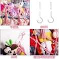 thumbnail image 3 of Red de almacenamiento para animales de peluche YKBU rosa 152 x 38 cm, 3 of 9