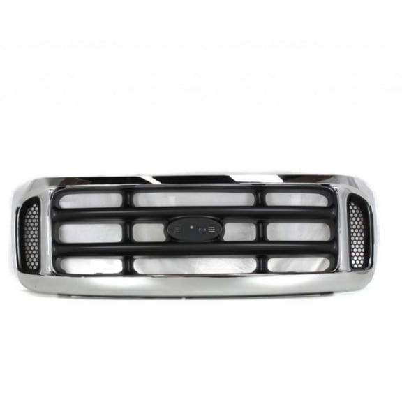 For Ford F-250/F-350 Super Duty 1999-2004 Grille Assembly | Bright/Silver/Black | CAPA | FO1200359 | 1C3Z8200BAA