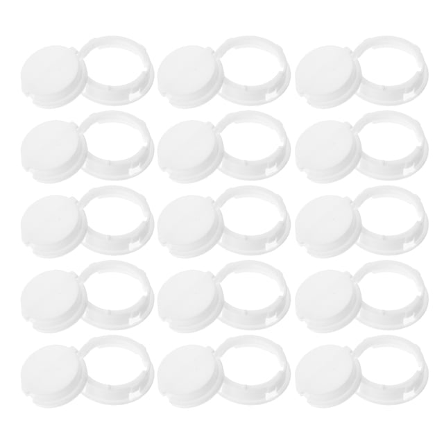 LIFKOME 30 Pcs Fiches de Banque en Abs pour Organisation Domestique et Rangement d'Argent Blanc Rond Simple et Pratique