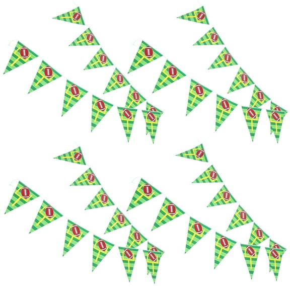 4 Sets Football Party Decorations Banner Football Hanging Garland Football Paper Cutouts for Birthday Party Supplies for Home Classroom Decor Sports Themed Party Favors