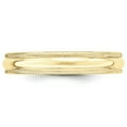 thumbnail image 3 of Solid 10k Yellow Gold 4mm Milgrain Plain Classic Dome Men's Wedding Band Ring Size 11.5, 3 of 5