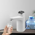 thumbnail image 3 of Dispensador de agua inalámbrico recargable con bomba automática para botellas y control de volumen Blanco, 3 of 8