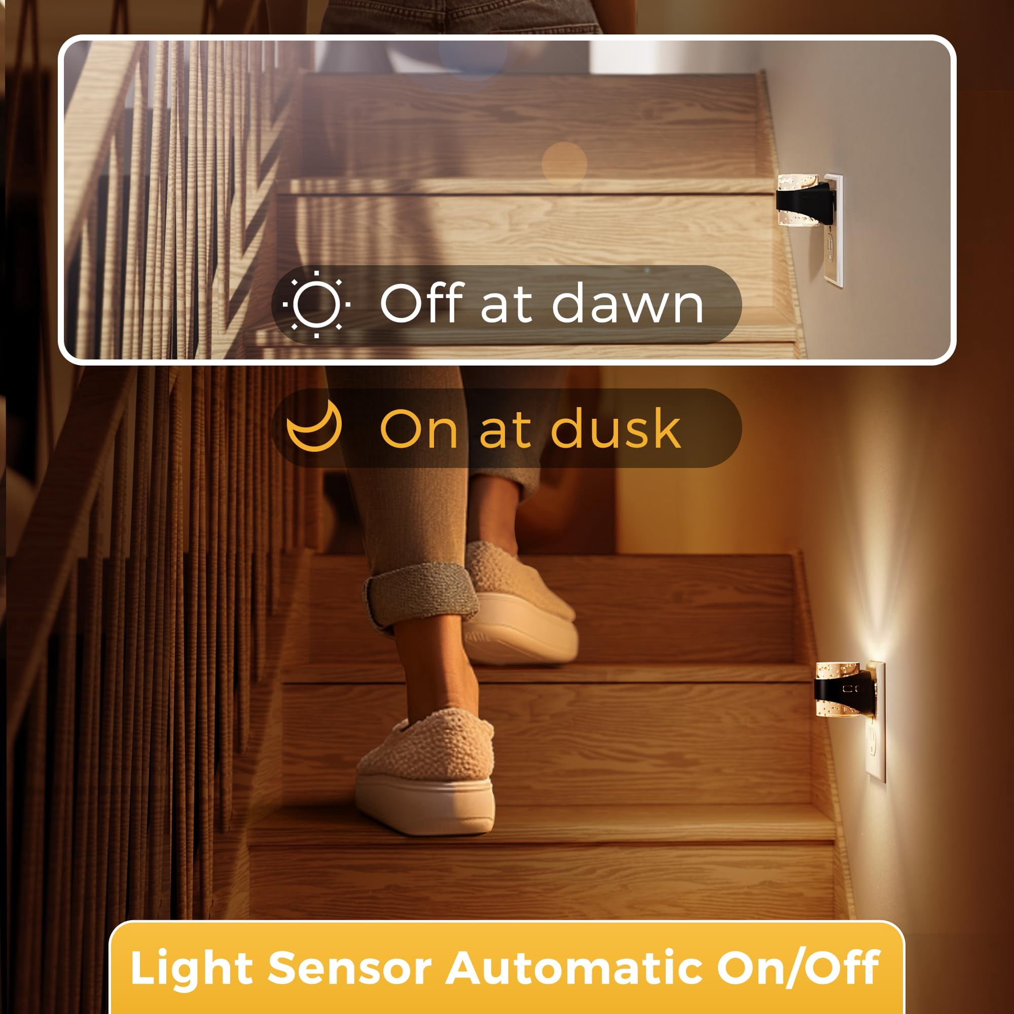 Night Light  Bubble Lights Plug Into Wall 2 Pack 3000k/4000k/5000k Adjustable Color Temperature Dimmable Nightlights With Dusk To Dawn Sensor For Rooms Bathroom Hallway