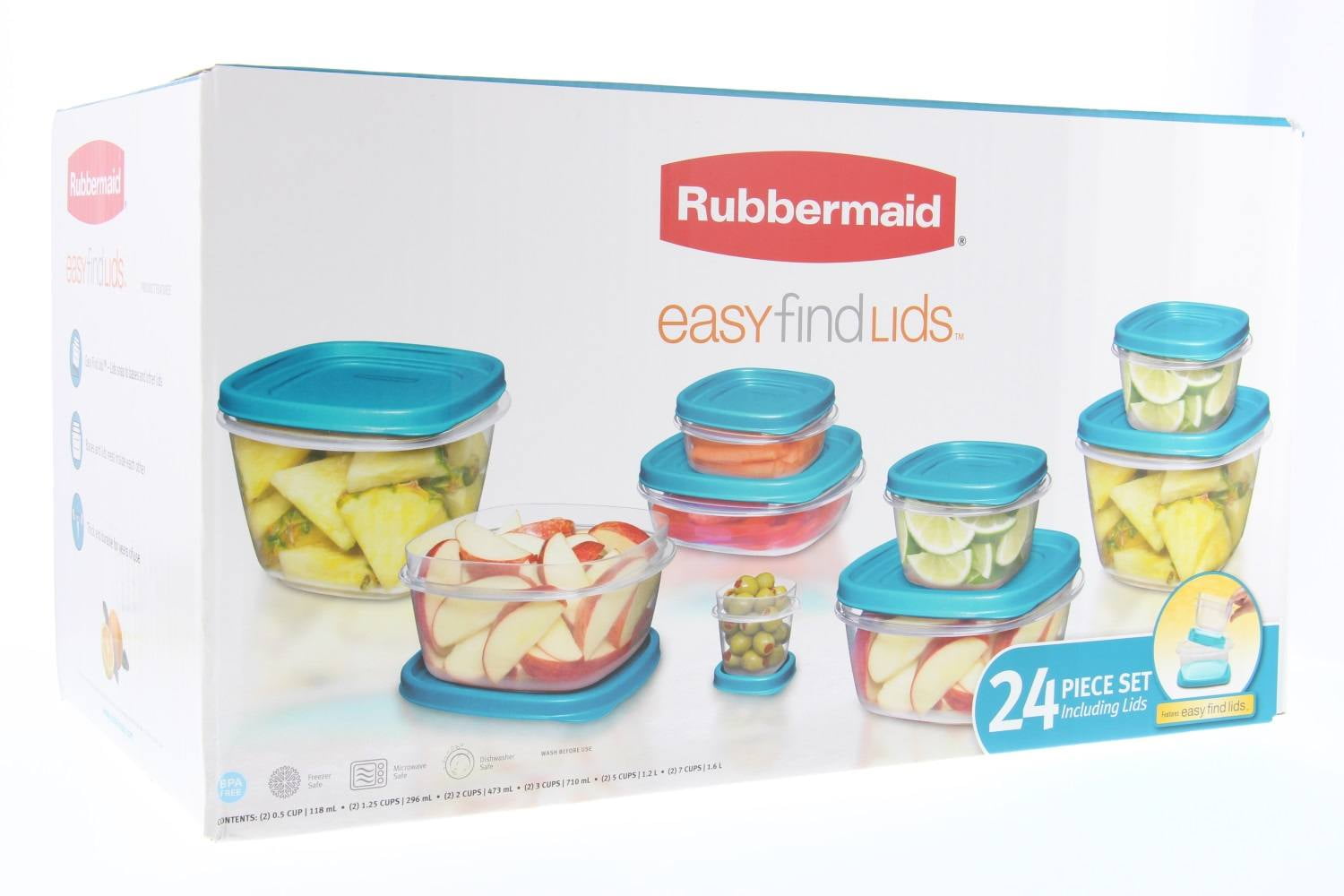  Rubbermaid No Stain Containers