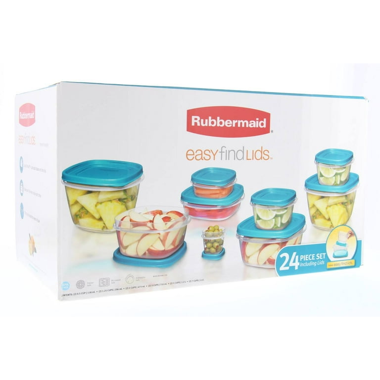 Rubbermaid Food Storage Containers w/Easy Find Lids System - Stain