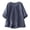 Navy, variant on zbxnLI Plus Size Blouse for Women Boho Loose Cotton Linen Breathable Shirt Tops Comfort V Neck Pullover Top