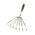 thumbnail image 2 of colaxi Stainless s Rake Hand Rake for Loosening Beach Clamming Accessories 7 tooth 5cm, 2 of 10