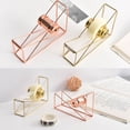 thumbnail image 2 of Graflsoa Rose Gold Metal Tape Dispenser with Hollow Design - Upgraded Roller Base for Office and Study, Gold Option Available, 2 of 6