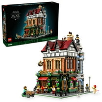 LEGO Icons Tudor Corner Building Set for Adults 18  - DIY Miniature House Kit - Collectible Mini House Building Set for Men and Women - Crafting Gift for Adults -  10350