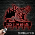 thumbnail image 3 of Craftnamesign Custom Wolf Metal Key Holder, Wild Wall Hanging, Metal Coat Rack, Metal Key Hanger, 3 of 5