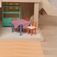thumbnail image 5 of PAMINGONO Ensemble de 20 Mini Maison de Poupée au Sol Kaki Format Mini pour Amateurs Grain de Bois Rustique, 5 of 5