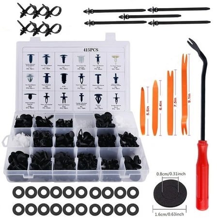 

Carevas Car Retainer Kit Fastener Rivet Clips 415 PCS Push Pin Rivet Trim Clips For GM