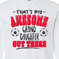 thumbnail image 4 of Inktastic That's My Awesome Granddaughter out There with Soccer Balls Long Sleeve T-Shirt, 4 of 5