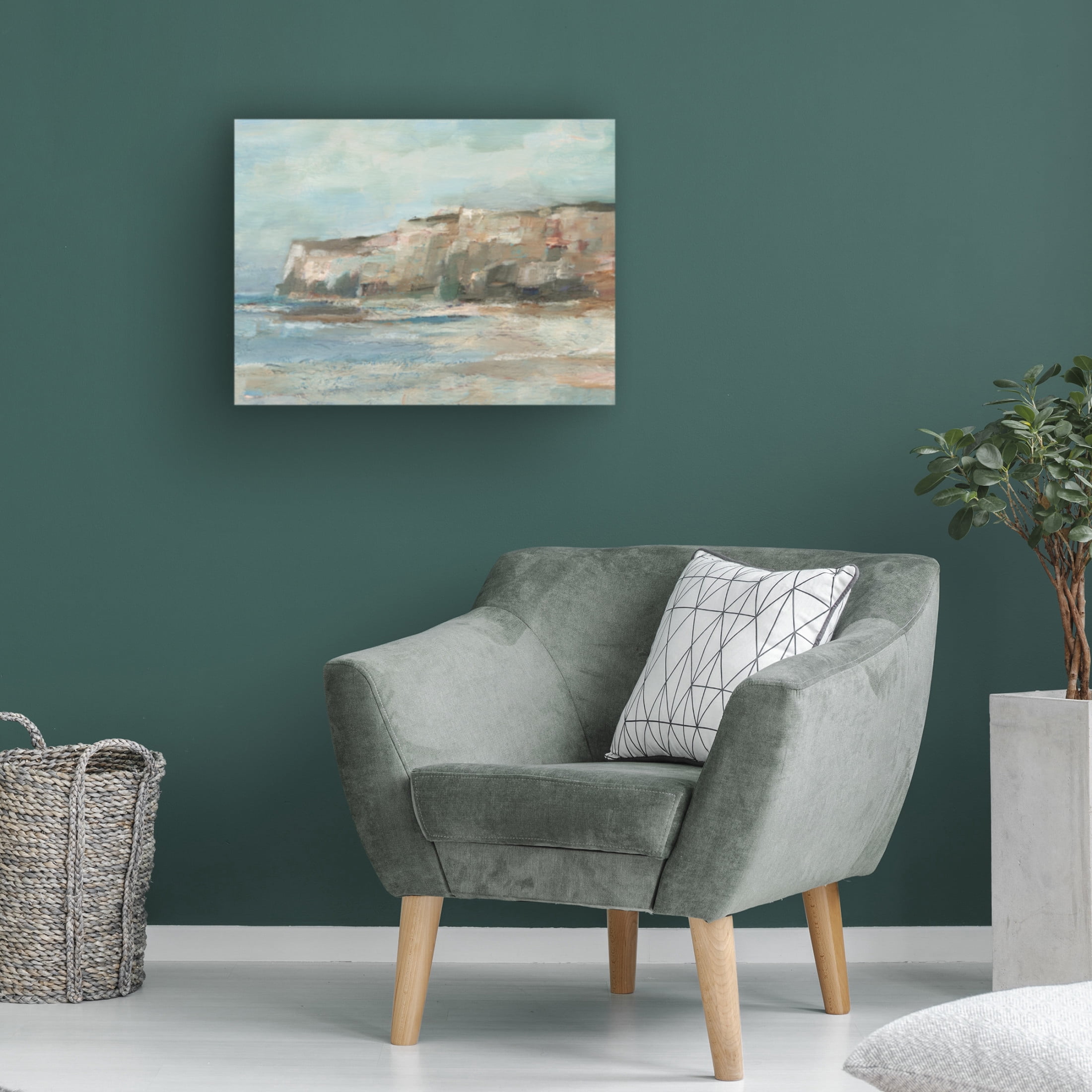 Trademark Fine Art Ethan Harper Neutral Coastal Cliffs II Canvas Wall Art