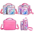 thumbnail image 5 of Bolsa de almuerzo para niños, lonchera de unicornio para niñas con dos compartimentos, lonchera de dinosaurio para niños, para la escuela, picnic, viajes, fiestas, regalos para niños, 5 of 5