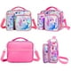 thumbnail image 5 of Bolsa de almuerzo para niños, lonchera de unicornio para niñas con dos compartimentos, lonchera de dinosaurio para niños, para la escuela, picnic, viajes, fiestas, regalos para niños, 5 of 5