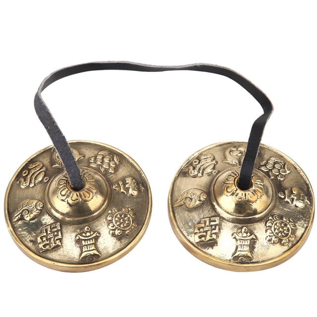 Campana de meditación tibetana hecha a mano, instrumento de percusión budista (#1)