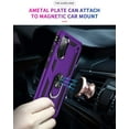 thumbnail image 5 of for Galaxy S20 FE Case,Samsung S20 FE 5G Case,with HD Screen Protector,[Military Grade] Car Mount Kickstand Hybrid Hard PC Soft TPU Shockproof Protective Case for Samsung S20 FE 5G (Purple), 5 of 13