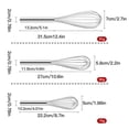 thumbnail image 4 of 3pcs Stainless Steel Whisk Rust-proof Wire Set Egg Beater Egg whisk Rust-proof Manual Sturdy Kitchen Egg Whipper, 4 of 8