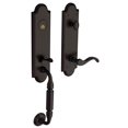 thumbnail image 1 of Baldwin 85350102RFD Right Hand Manchester Full Dummy Set Handleset With Wave Interior Lever, Oil Rubbed Bronze, 1 of 1