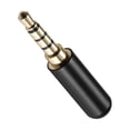 thumbnail image 4 of Uxcell 3.5mm Male Headphone Plug Jack Stereo  DIY Headset Earphone Soldering Copper Black, 4 of 5