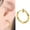 Gold, variant on Border Fashion No Pierced Earrings Non Piercing Spring Hoops Clip Jewelry Europe And USA Lip Nose Ring
