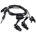 thumbnail image 3 of 3.5mm In-Ear Sport Impermeable Natación Buceo Clip Giratorio Auriculares Auriculares Auriculares Estéreo Kit De Auriculares Para MP3 MP4 Player negro 2, 3 of 8