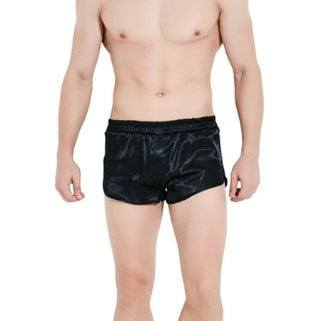 

Capreze Men Loungewear Silk Satin Short Pant Pajama Sleepwear Underwear Pants Robes Shorts Bottoms Boxers Daily Beach Home Yltra Shorts