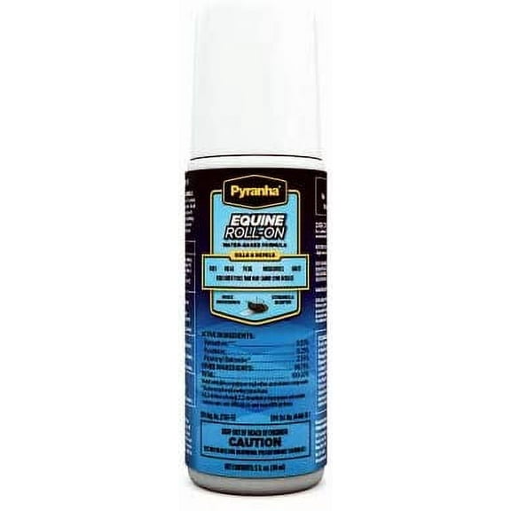 Pyranha Equine Roll-On Water Base Formula Repellent 3 oz.