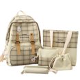 thumbnail image 1 of Girls School Backpack Set Nylon 5PCS Casual Elementary Bookbag Campus Backpack, 1 of 10