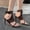 Brown, variant on Women's Leather Strapy Stiletto Sandals with Adjust Ankle Strap Pointed Open Toe Slingback High Heels Sandals for Party Prom Daily Dress Shoes Brown 7.5(40)