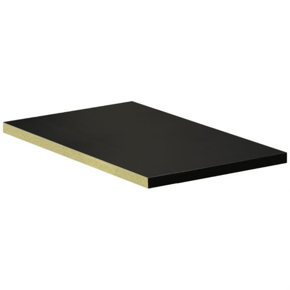 Compartment Shelf - for 12 Inches Wide - 21 Inch Deep Designer Wood Locker - Full Depth - Black