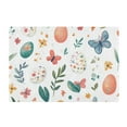thumbnail image 7 of Yayeee Bath Rug for Bathroom Floor Non Slip Rectangle Fluffy Soft Absorbent Mat, 16"x24", Red Easter Eggs, 7 of 7