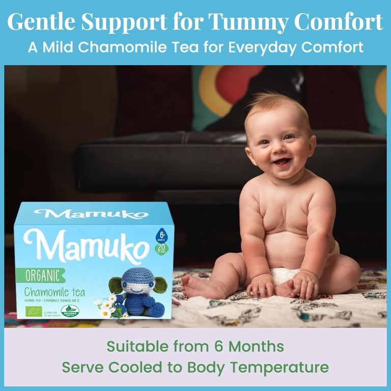 MAMUKO Organic Chamomile Tea for Babies 6+ Months- Organic Tea