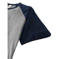 thumbnail image 4 of Ma Croix Mens CONTRAST RAGLAN SHORT SLEEVE T Shirts Short Sleeve Baseball Jersey Casual Sport Tee, 4 of 6