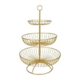 thumbnail image 1 of Cesta Derecha Del Almacenamiento Del Hogar de Del Piso de 3 Niveles, Bandeja Redonda de de Del Hogar Del Hierro - Oro Sunnimix cesta de frutas de encimera, 1 of 8