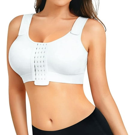 

MOLUTAN Women s Post Surgery Everyday Bras Front Closure Mastectomy Support Bra with Adjustable Straps Wirefree