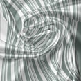 thumbnail image 5 of Ambesonne Modern Valance Pack of 2, Thin and Bold Stipes, 54"X12", Pale Sage Green White, 5 of 5