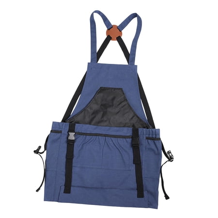 Garden Apron Gardening Apron Picked Apron Fruit Picking Bag Tool garden Apron Cross Back Apron for Painting, Gardening Tool Outdoor Blue