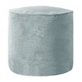 thumbnail image 3 of Sorra Home  Velvet Shimmer Indoor Textured Round Bean Pouf/Ottoman Blue, 3 of 5