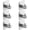 Silver, variant on 6Pcs Towel Hooks Bathroom,AndHot Coat Robe Wall Hook Heavy Duty Door Hanger Towel Robe Clothes Cabinet Closet Sponges Rack for Bathroom Bedroom Kitchen Hotel Pool,Matte Black