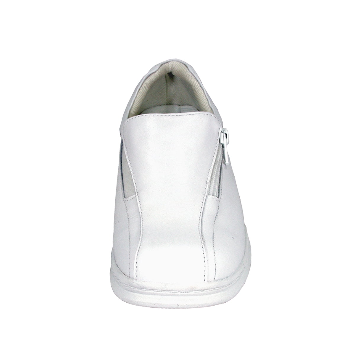 24 HOUR COMFORT Liv Wide Width Elegant Durable Slip On Shoes WHITE 11