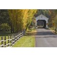 thumbnail image 2 of Paulson, Don 14x11 Gold Ornate Wood Framed with Double Matting Museum Art Print Titled - Oregon, Lake Creek Nelson Mountain Bridge, 2 of 4
