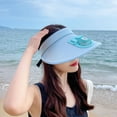 thumbnail image 5 of Holloyiver Summer Sun Protection Fashion USB Charging Fan Cap Empty Top Hat Retractable Elastic Cord Outdoor Sun-hat, 5 of 7