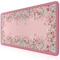 thumbnail image 1 of Alfombrilla de ratón iCasso Desk Mat rosa de 40 x 90 cm, antideslizante, grande, 1 of 7