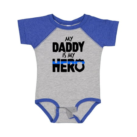 

Inktastic My Daddy is My Hero Police Officer Family Gift Baby Boy or Baby Girl Bodysuit