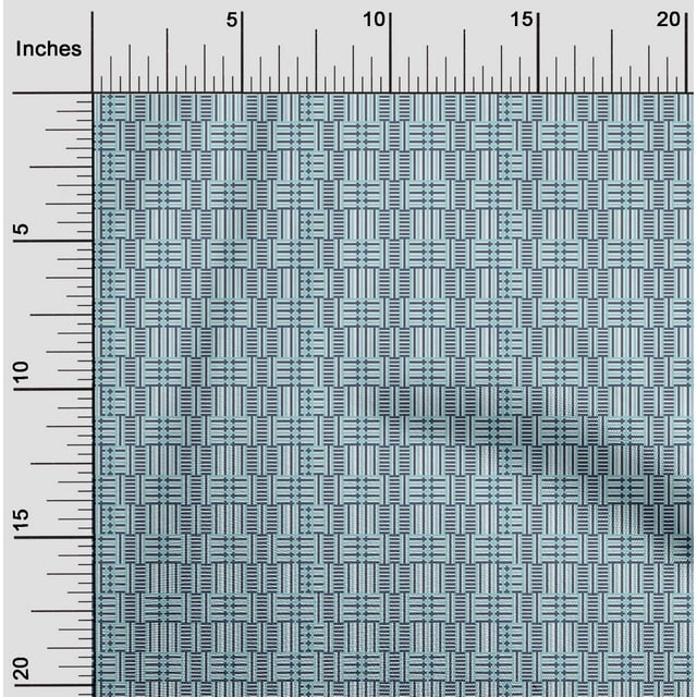 oneOone Tissu Viscose Georgette Rayé Géométrique Décor Tissu Imprimé BTY 42 Pouces de Large
