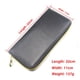 thumbnail image 3 of Bolsa de almacenamiento de tijeras de salón, bolsa de tijeras de cuero negro con cremallera - Bolsa de funda para herramientas de salón para peluqueros estilistas (capacidad para 4 tijeras), 3 of 5