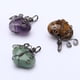 thumbnail image 5 of Colgantes de piedra en forma de corazón, cuentas de cristal, dijes para collar Verde, 5 of 9